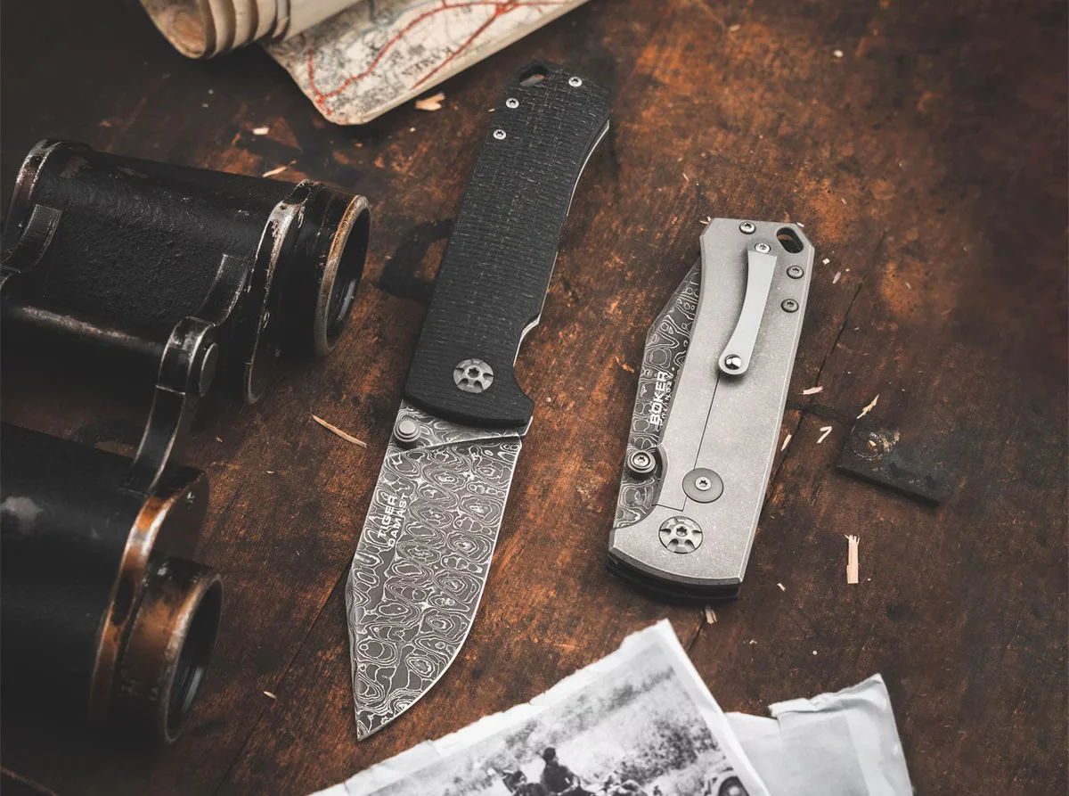 Nóż Böker Solingen Tiger-Damascus — zdjęcie 4